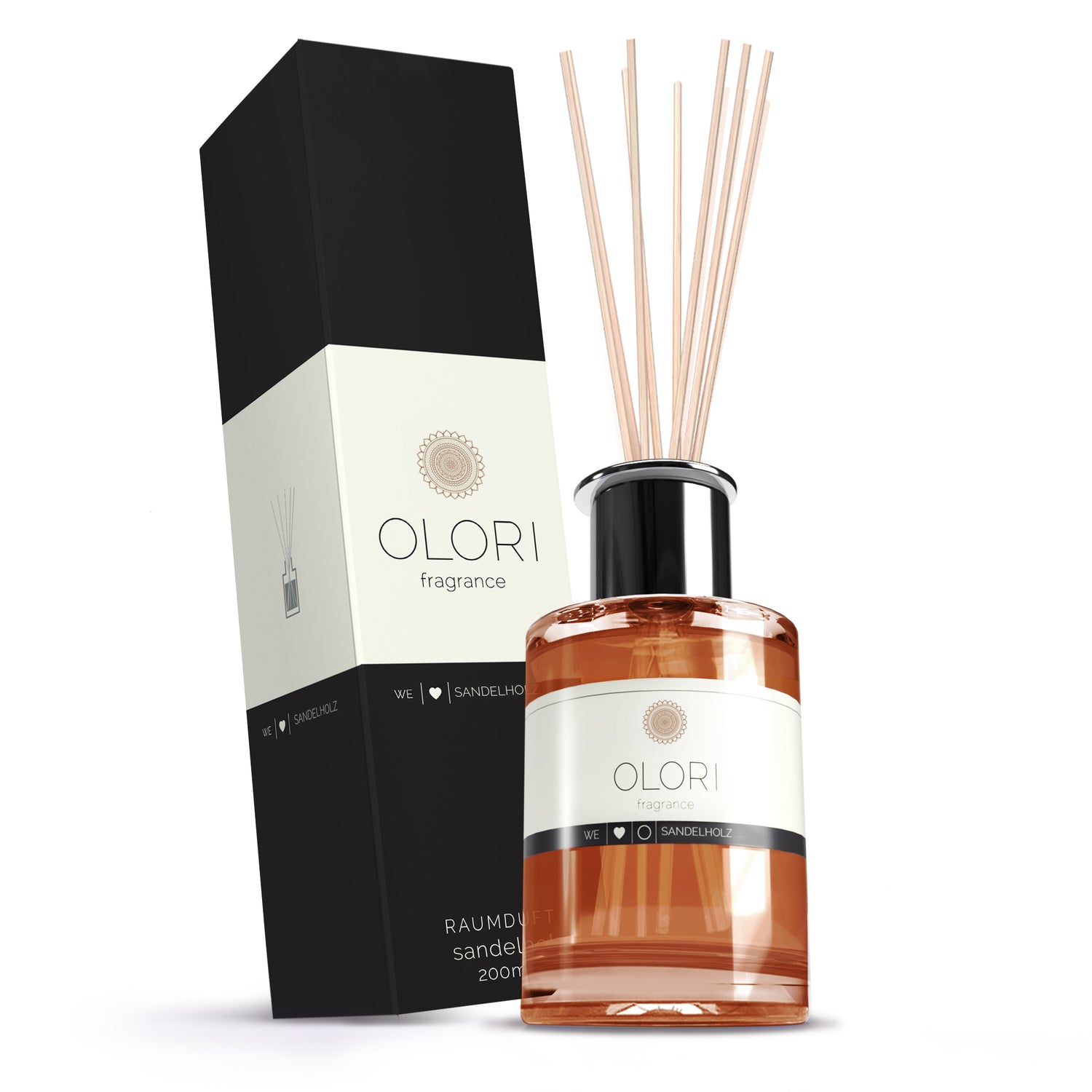 Raumduft mit Duftstäbchen, langanhaltend, mit edlen Duftölen OLORI